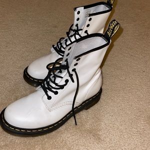 White Dr. Martens 1460